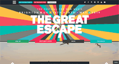 Desktop Screenshot of greatescapefestival.com